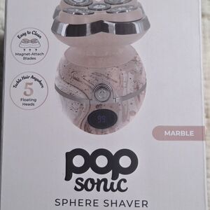 Pop Sonic Sphere Marble 5 Rechargeable Head Shaver New In Box